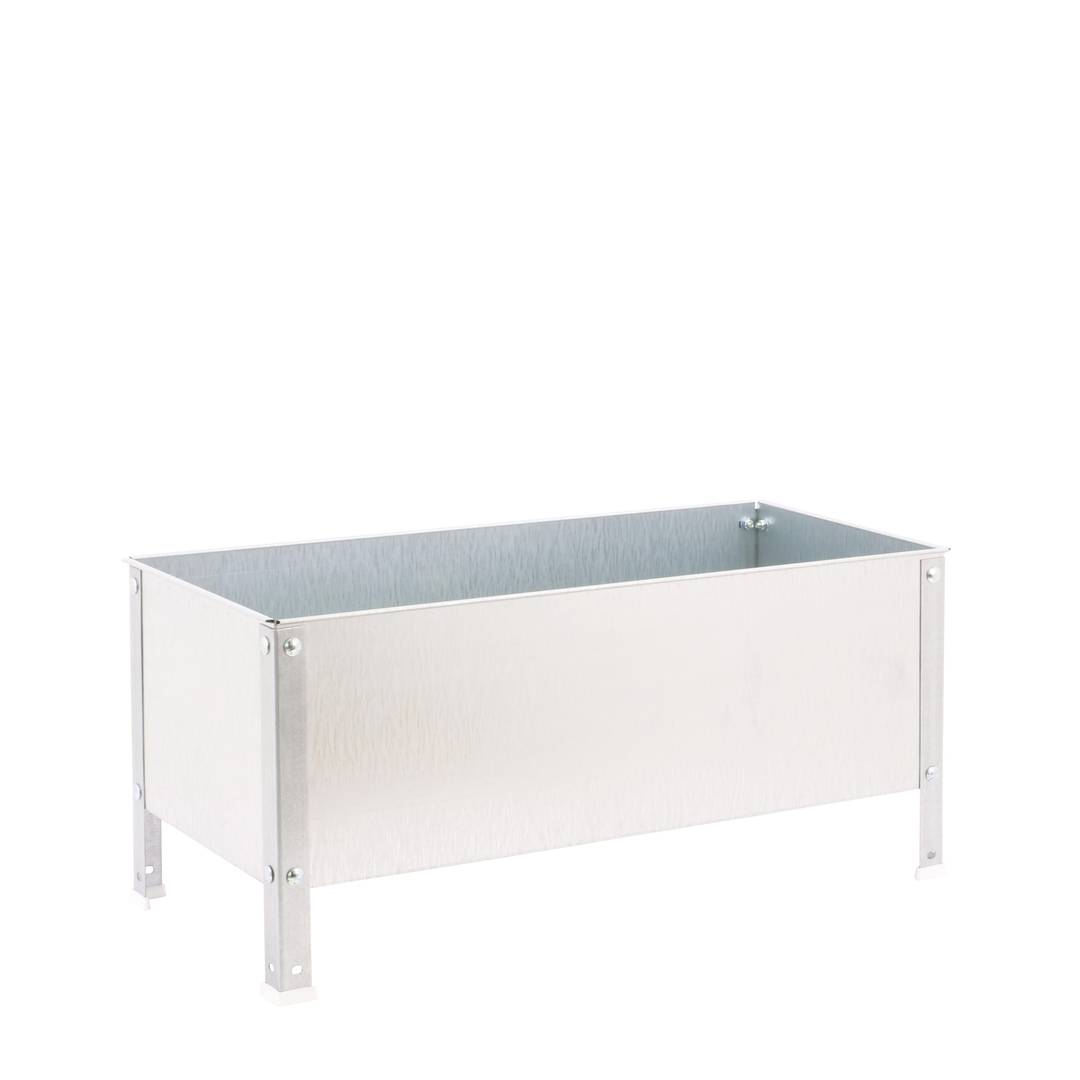 PrimeMatik Urban Garden van 410x1200x1200 mm gegalvaniseerd en gegalvaniseerd kleur van 400 liter