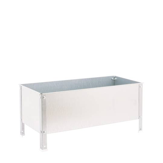 PrimeMatik Urban Garden van 410x1200x1200 mm gegalvaniseerd en gegalvaniseerd kleur van 400 liter
