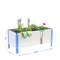 PrimeMatik Urban Garden 410x1200x400 mm azul e galvanizado 150 litros