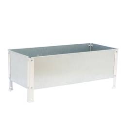 PrimeMatik Urban Garden 410x1200x400 mm bianco e zincato 150 litri