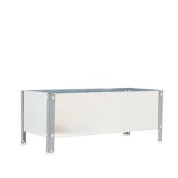 PrimeMatik Urban Garden 410x1200x400 mm cinza e galvanizado 150 litros