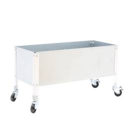 Roda Urban Garden PrimeMatik 485x1200x1200 mm branco e galvanizado 70 litros com rodas