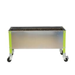 Urban Garden PrimeMatik Rad 485x1200x1200 mm grün und verzinkt 70 Liter mit Rädern