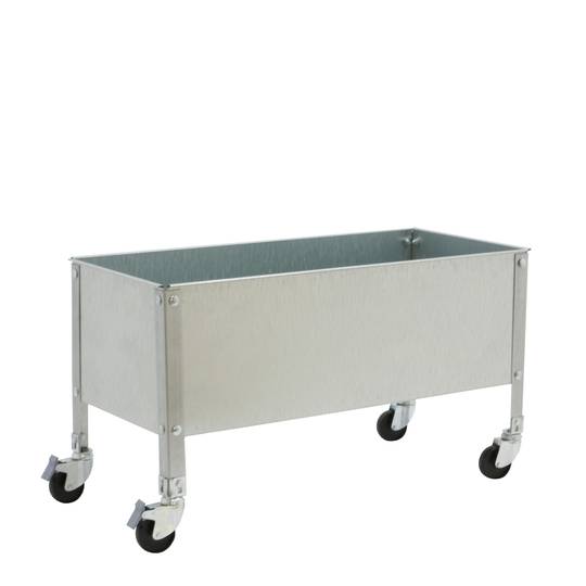 Urban Garden PrimeMatik Roda de 485x1200x400 mm em galvanizado e cor galvanizada de 70 Litros com rodas