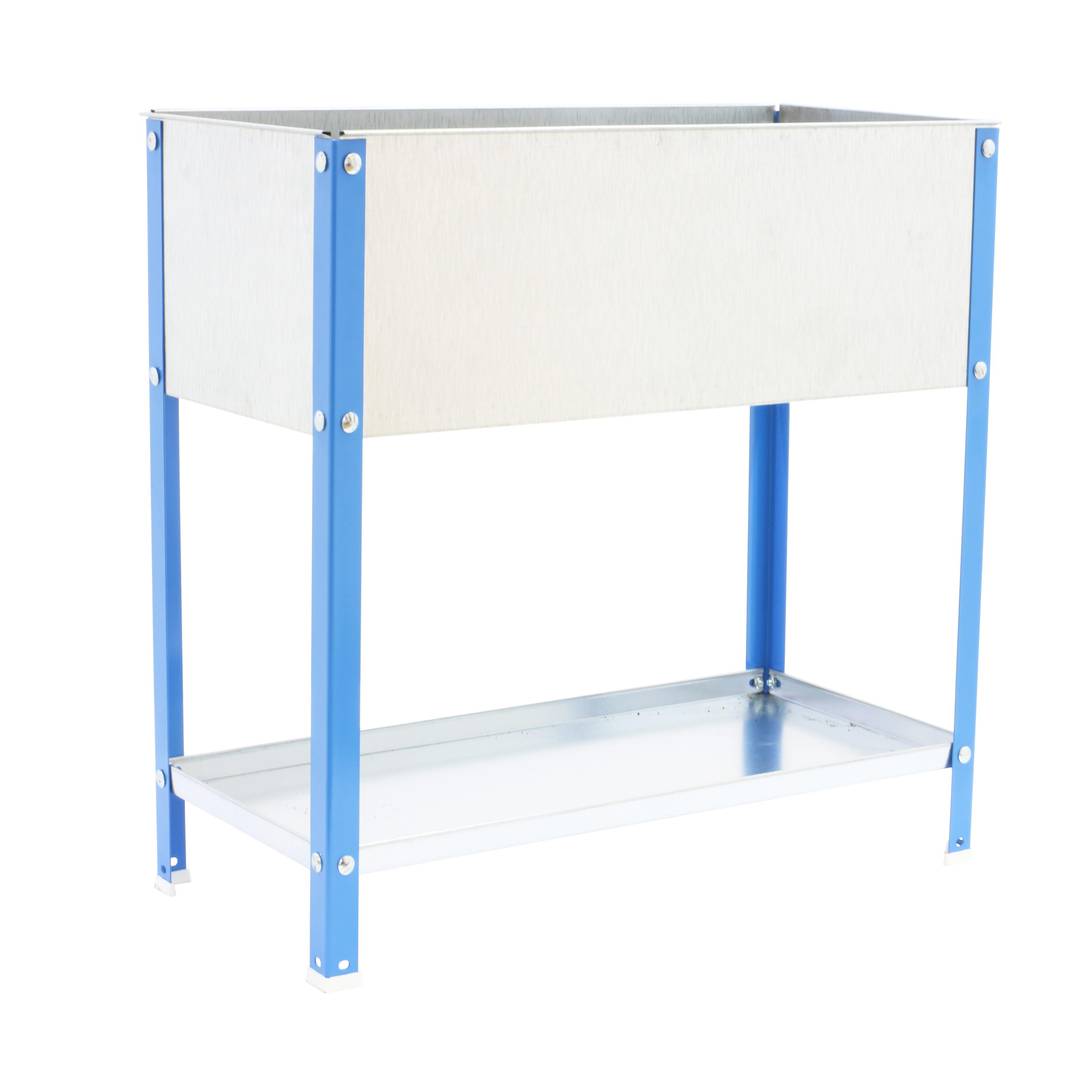 Urban Garden PrimeMatik Top 850x900x400 mm azul e galvanizado com capacidade para 100 litros