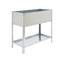 PrimeMatik Top Urban Garden van 850x1200x600 mm in gegalvaniseerde en gegalvaniseerde kleur met een inhoud van 200 liter