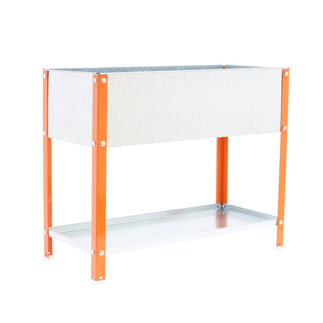 Urban Garden PrimeMatik Top 850x1200x400 mm laranja e galvanizado com capacidade para 150 litros