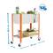 Urban Garden PrimeMatik Top Roda 925x900x400 mm laranja e galvanizado com capacidade de 70 litros com rodas