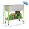 Hort Urbà Simonrack Top Wheel de 925x1200x600 mm de color verd i galvanitzat amb capacitat de 70 Litres amb rodes