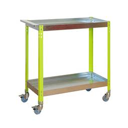 Metalowy wózek transportowy PrimeMatik Garden Tools 1030x900x400 mm zielony i ocynkowany o pojemności litrów