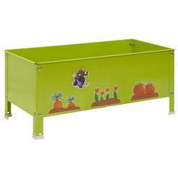 PrimeMatik Urban Garden medindo 410x700x300 mm, na cor verde e com capacidade para 60 litros