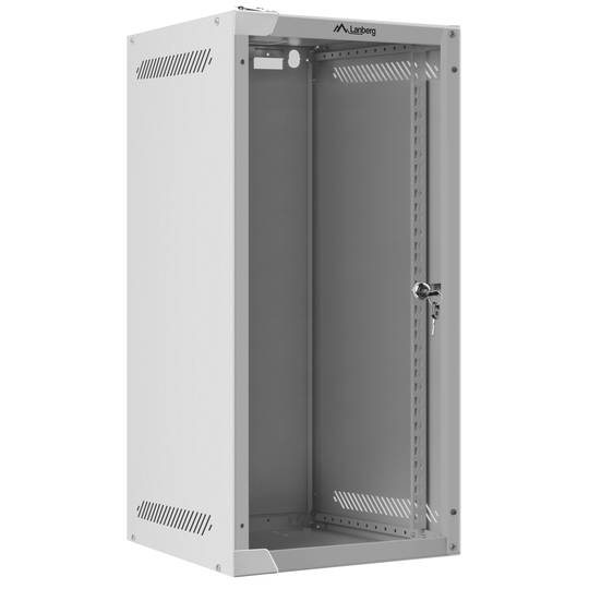 Rack 10 wall mounted 12U F310 FlatPack white color RAL7035 Lanberg WF10 ...