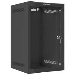 Baie de brassage mural 10" 9U F310 280x310x469mm mur démonté DIY noir Lanberg