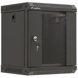 Armoire rack mural 10" 6U F300 300x300x370mm démontée DIY noire Lanberg