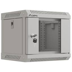 Szafa rackowa wisząca 10" 4U F300 300x300x281mm rozmontowana DIY biała Lanberg