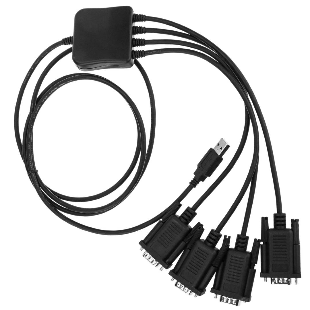 USB to RS232 4-port cable - Cablematic