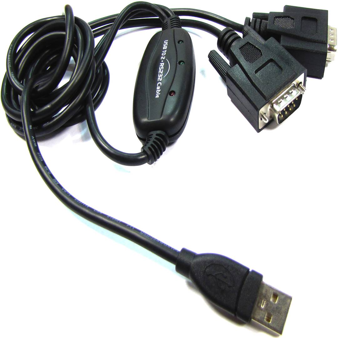 Cable USB a RS232 de 2 puertos
