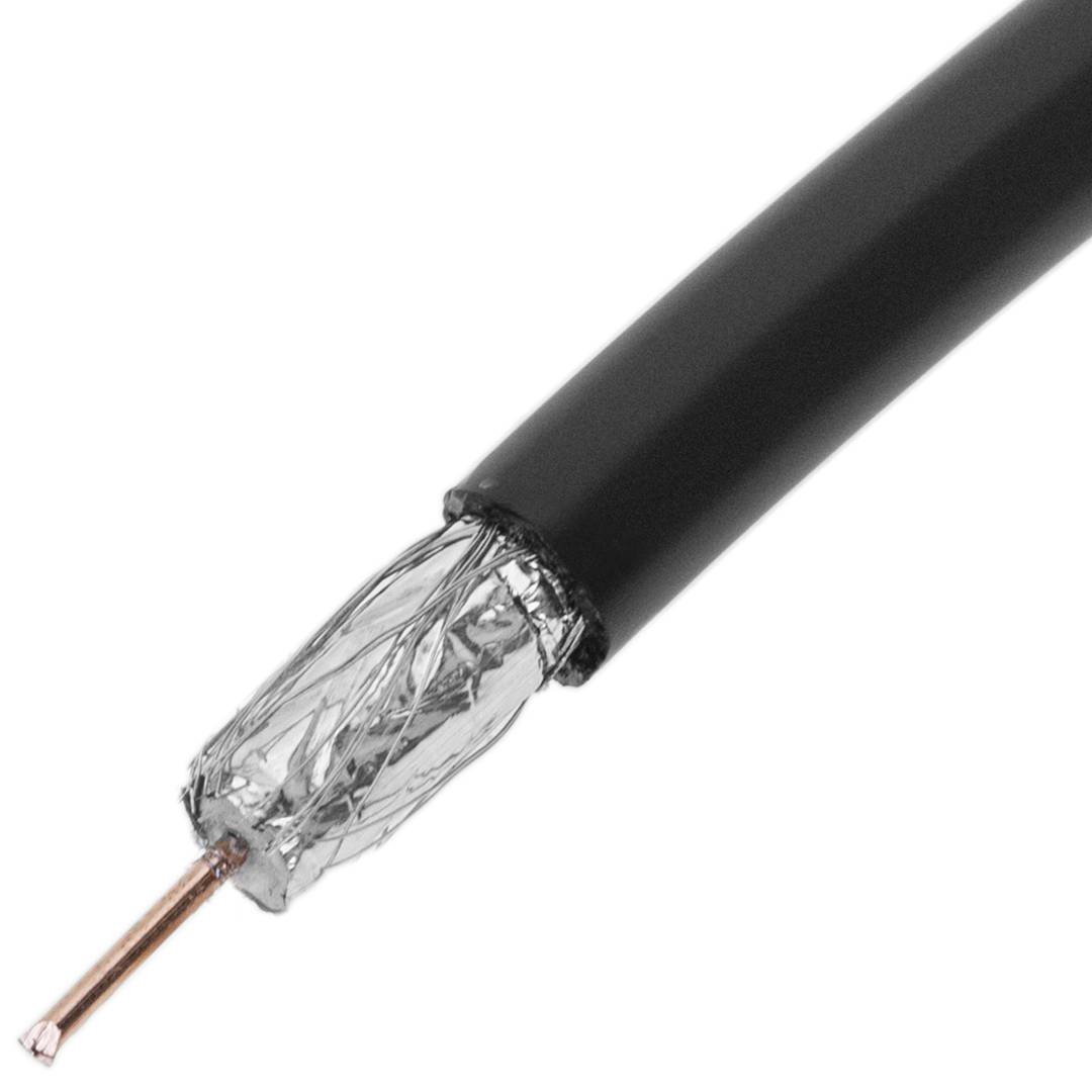 RG6 Koaxialkabel 75Ω 100 m schwarz