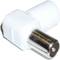 Conector Antena TV Macho (Acodado/Plástico)