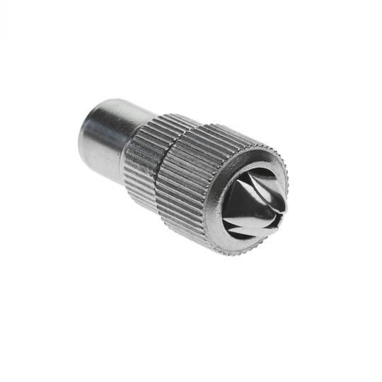 Conector Antena TV Macho (Recto/Metálico)