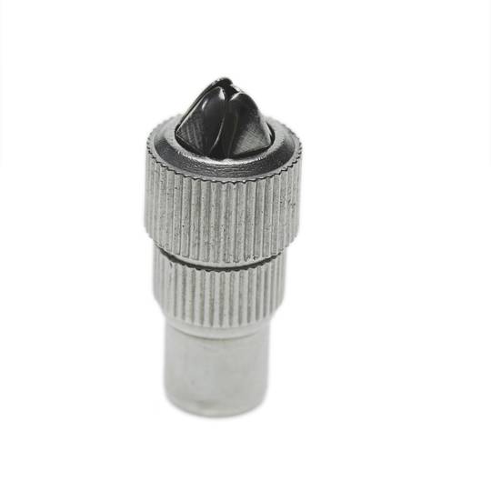 Conector Antena TV Macho (Recto/Metálico)