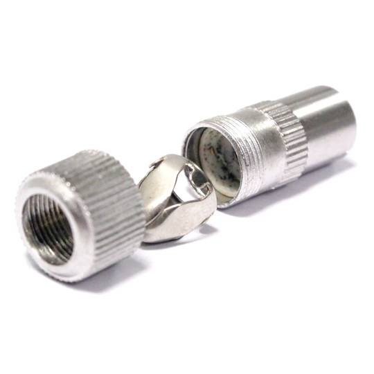 Metalowe proste żeńskie złącze anteny telewizyjnej