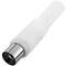 Connecteur coaxial mâle-TV blanc