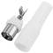 Connecteur coaxial mâle-TV blanc