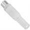 Connecteur coaxial mâle-TV blanc