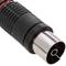 Conector coaxial TV-hembra negro