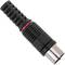 Conector coaxial TV-hembra negro