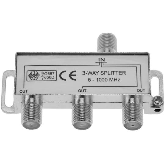 Distributeur 3 voies pour TV/SAT avec connexion F