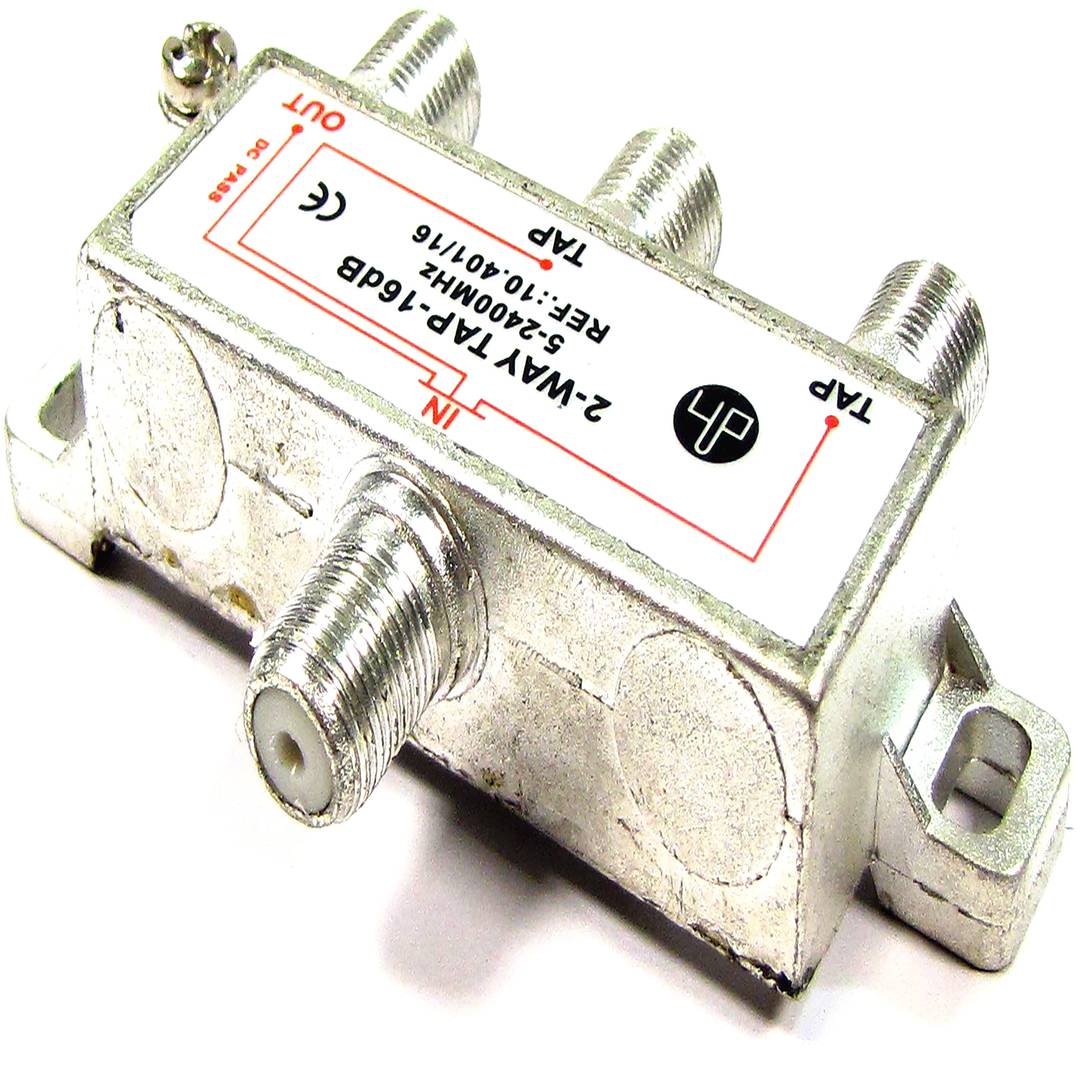 Tweerichtingsshunt voor 16 dB TV / SAT met F-verbinding