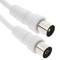 Coaxial cable Antenna TV 75 Ohms (2.5m/Blanco)