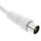 Coaxial cable Antenna TV 75 Ohms (2.5m/Blanco)