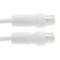 Coaxial cable Antenna TV 75 Ohms (2.5m/Blanco)