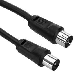 Cable Coaxial Antena TV 75 Ohms (5.0m/Negro)