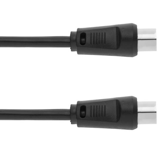 Cable Coaxial Antena TV 75 Ohms Filtro (3m/Negro)