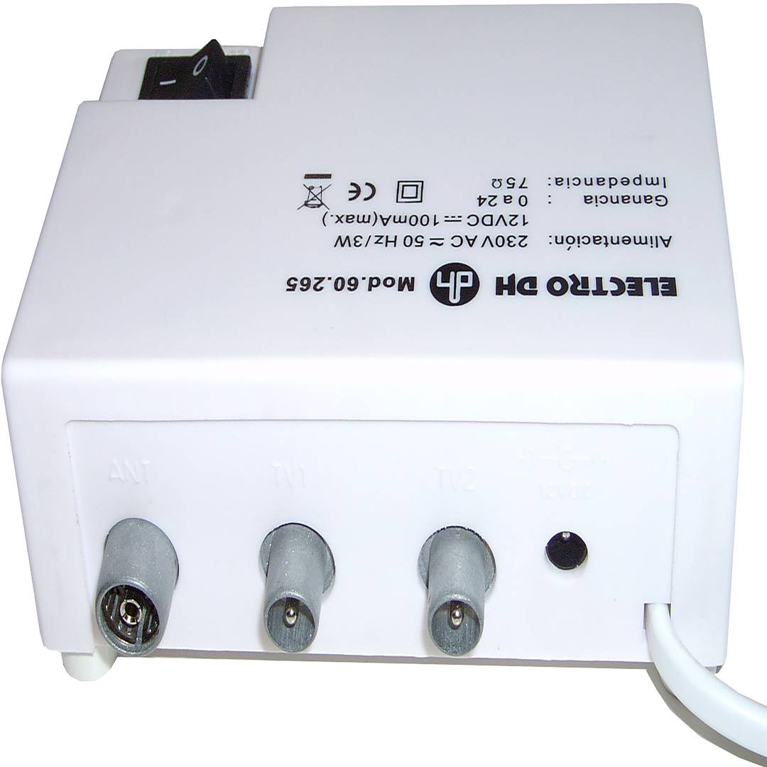 Antenne extérieure TV/DTV UHF/VHF 24dB type portatif
