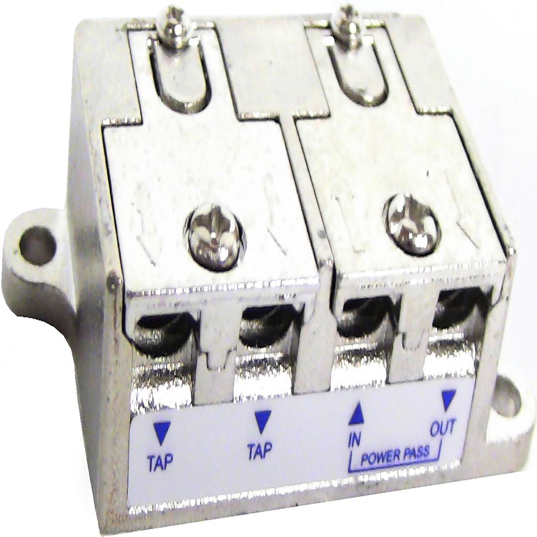 Derivador de 2 vías para TV/SAT de 12 dB con conexión rápida