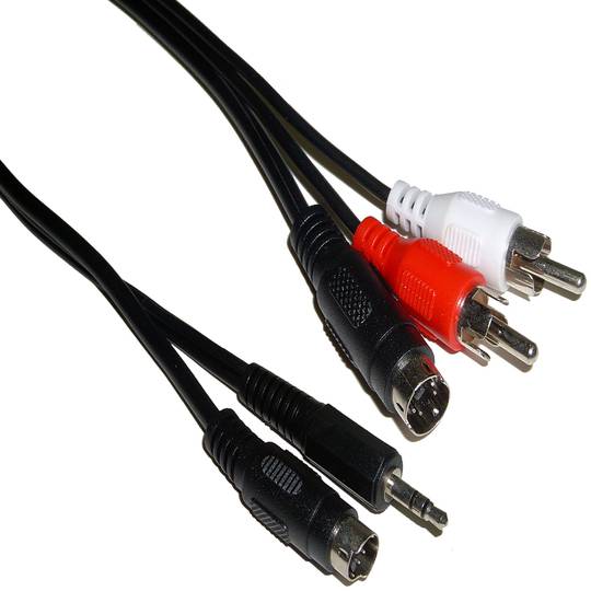 Cable TV Audio + SVHS M/M 1.8m