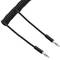 Stereo minijack de áudio cabo masculino masculino 1m 3.5 flexível encaracolado