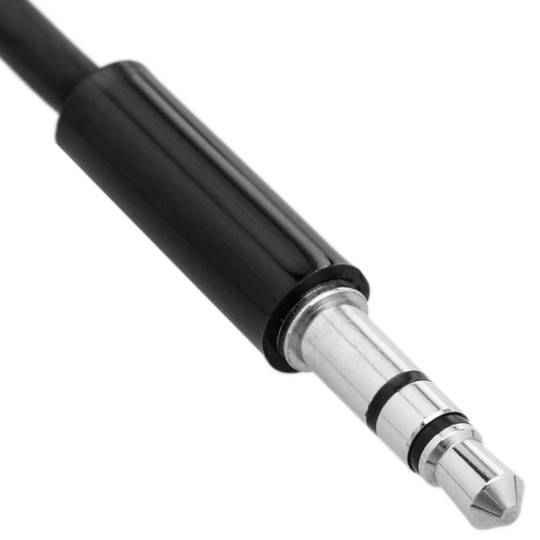 Stereo minijack de áudio cabo masculino masculino 1m 3.5 flexível encaracolado