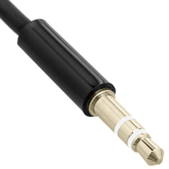 Cable àudio estèreo minijack 3.5 mascle mascle 2m arrissat flexible