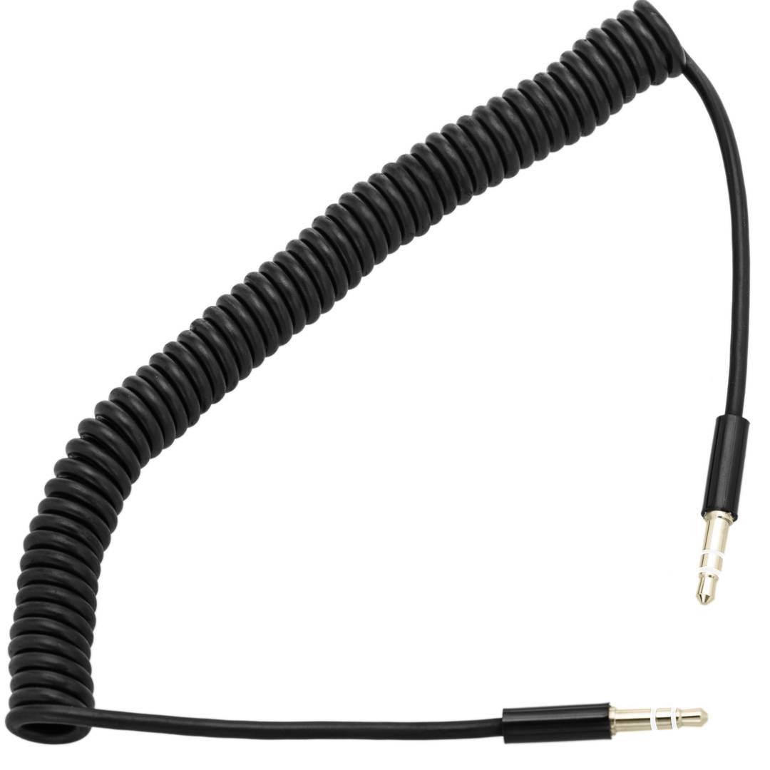 Cable àudio estèreo minijack 3.5 mascle mascle 2m arrissat flexible