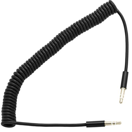 Cable àudio estèreo minijack 3.5 mascle mascle 2m arrissat flexible