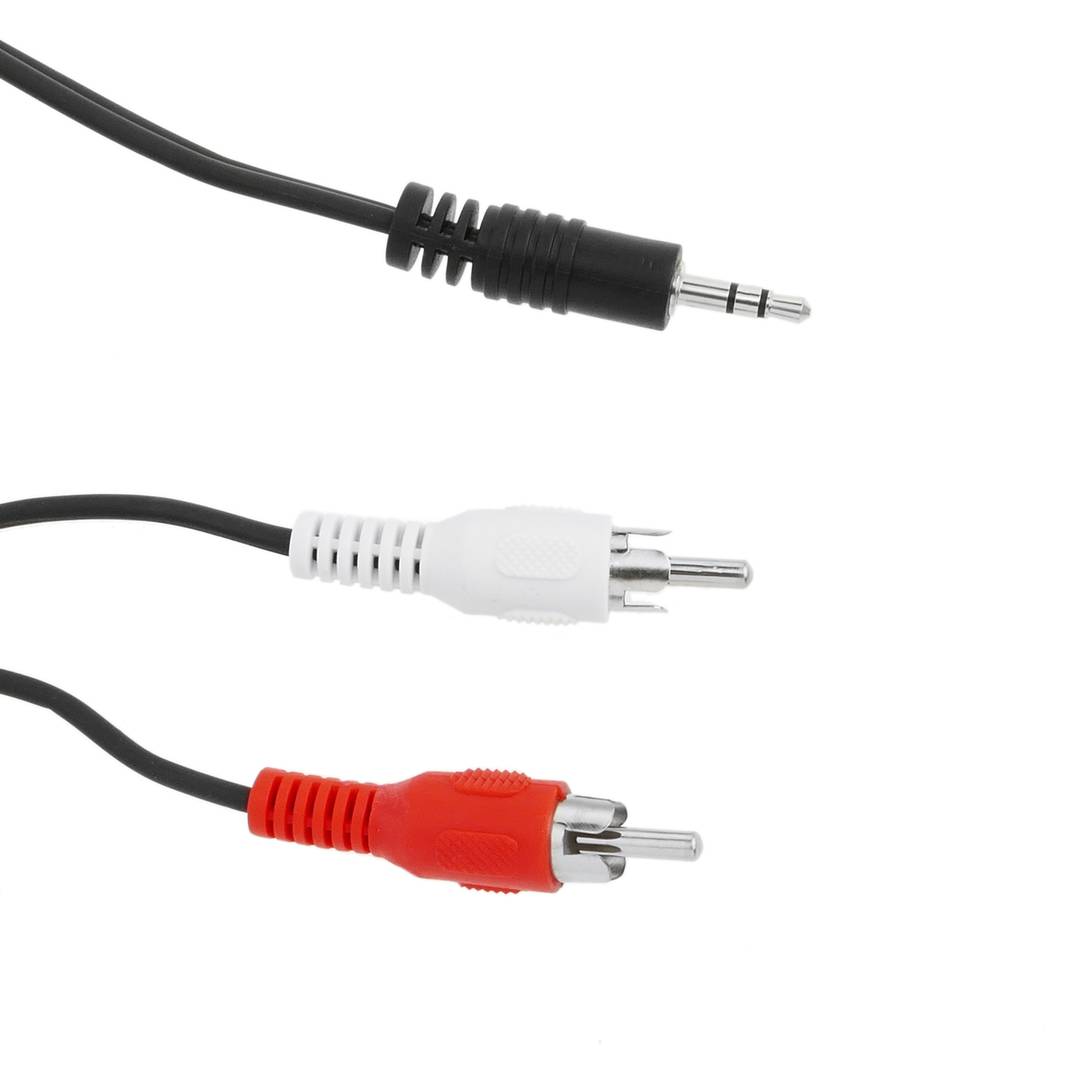 Audiokabel Stereo MiniJack 3,5 M naar RCA-M 20m