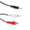 Audiokabel Stereo MiniJack 3,5 M naar RCA-M 20m