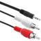 Cable Àudio Estèreo MiniJack 3.5 M a RCA-M 1.5m
