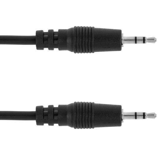 Cabo áudio estéreo macho de 2,5 mm a 3,5 mm macho 3 m